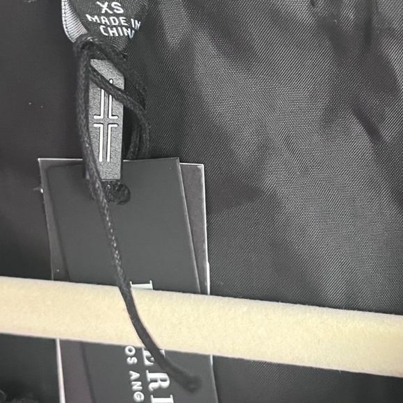 Liverpool Quilted black vegan leather jacket size XS EUC no collar - Picture 9 of 9